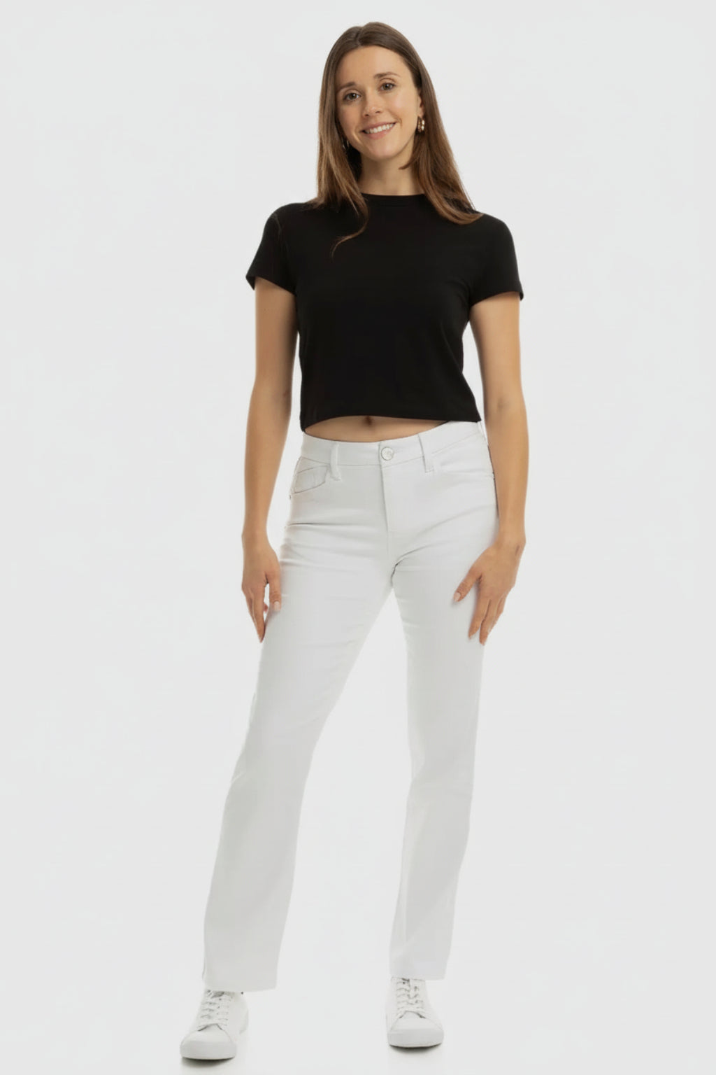 1822 Better Butter Mid-Rise White Jean | RIDGEWOOD, NJ | MOONFLOWER BOUTIQUE