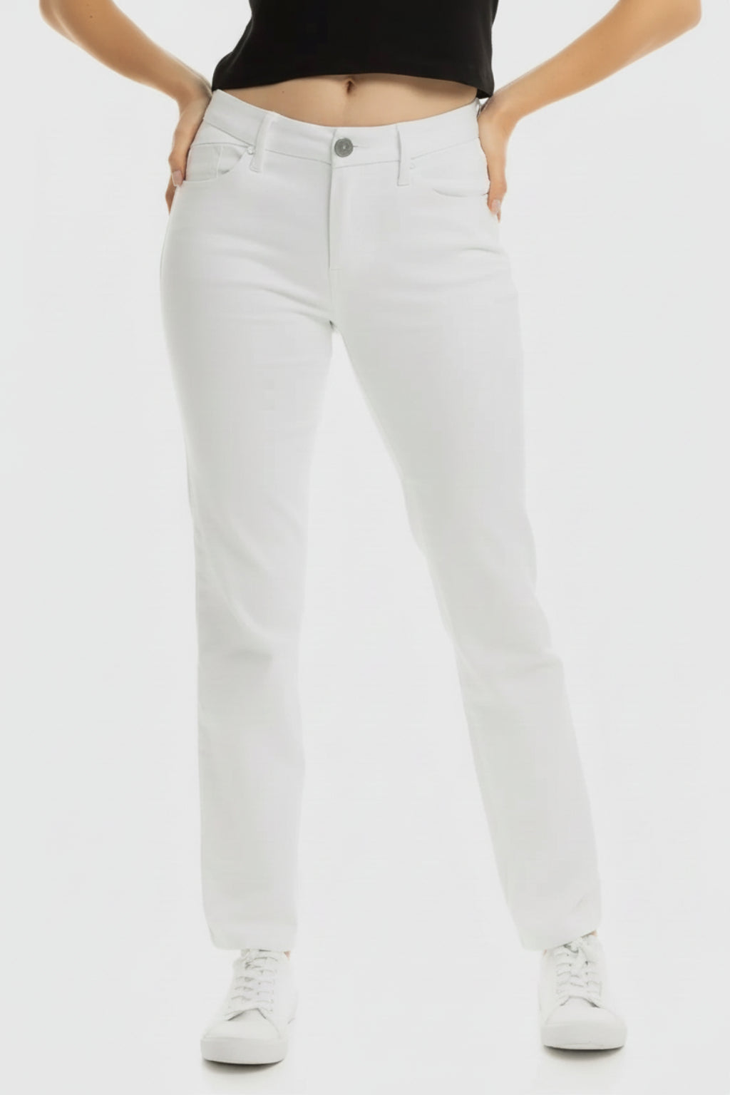 1822 Better Butter Mid-Rise White Jean | RIDGEWOOD, NJ | MOONFLOWER BOUTIQUE