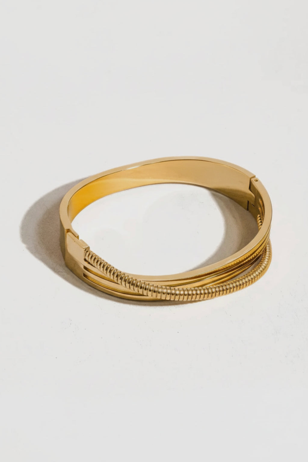 18K Gold Filled Sculptural Wrap Bracelet | RIDGEWOOD, NJ | MOONFLOWER BOUTIQUE