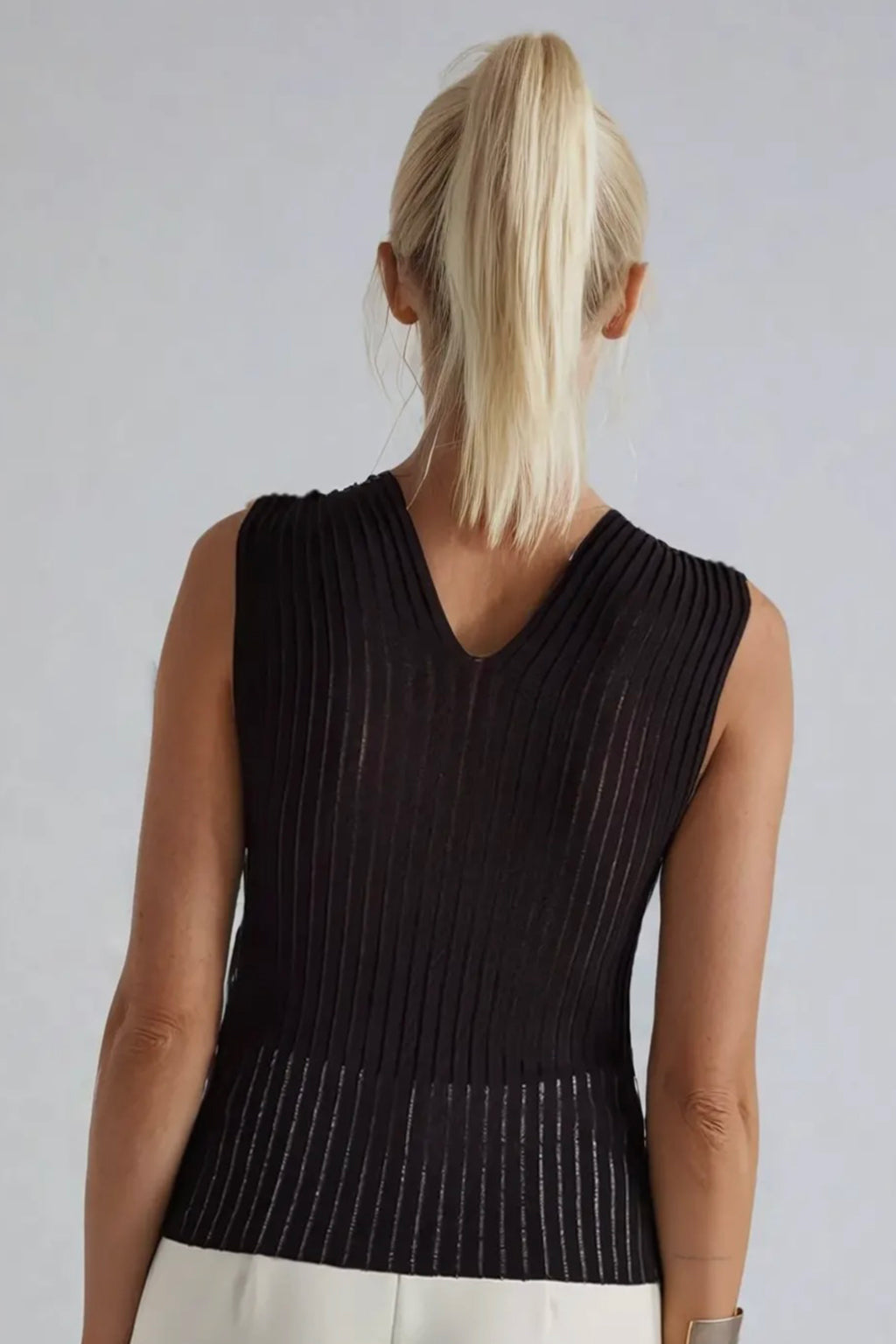Black Sheer Top | RIDGEWOOD, NJ | MOONFLOWER BOUTIQUE