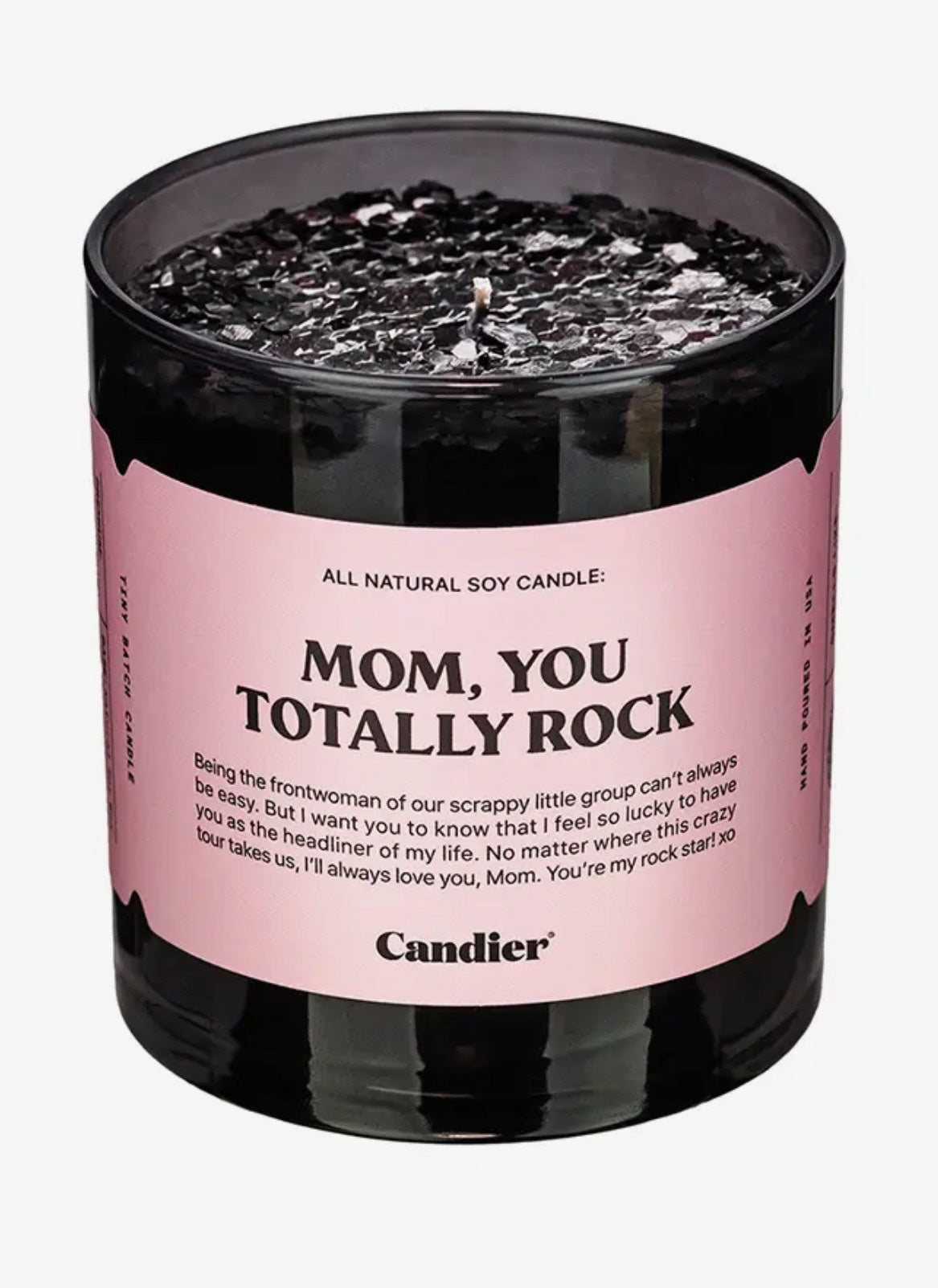 MOM ROCKS CANDLE