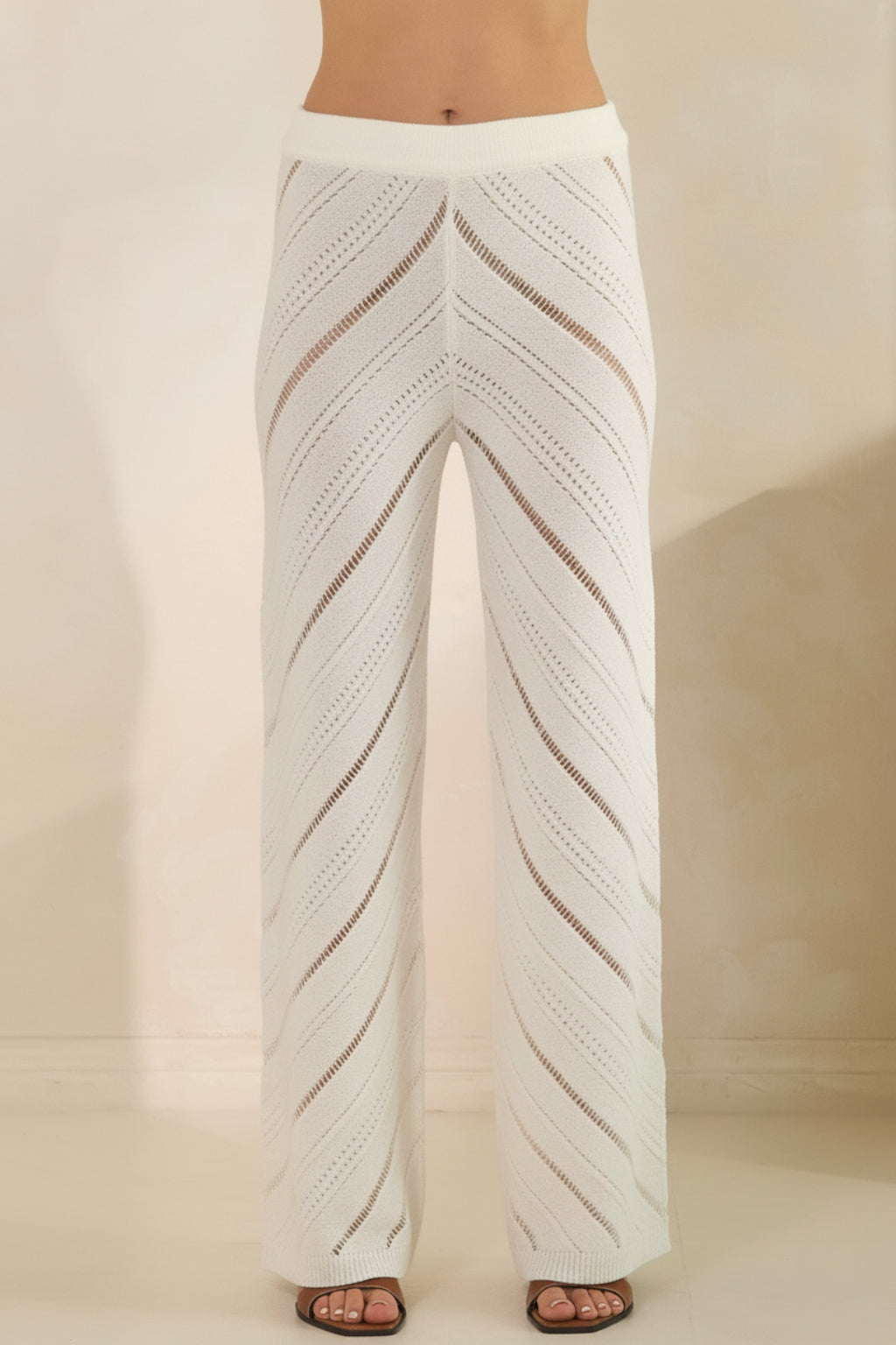 Chevron Knit Pants | RIDGEWOOD, NJ | MOONFLOWER BOUTIQUE