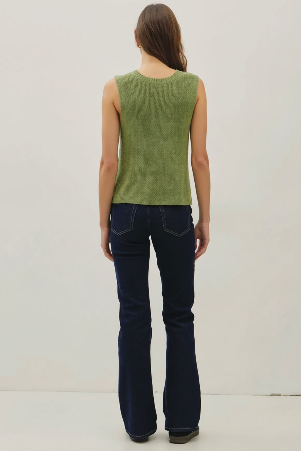 Clean Edge Knit Tank Top | RIDGEWOOD, NJ | MOONFLOWER BOUTIQUE