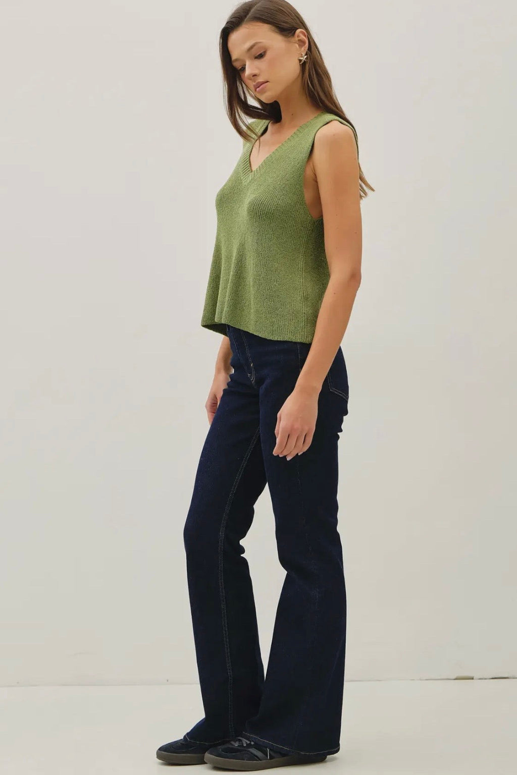 Clean Edge Knit Tank Top | RIDGEWOOD, NJ | MOONFLOWER BOUTIQUE