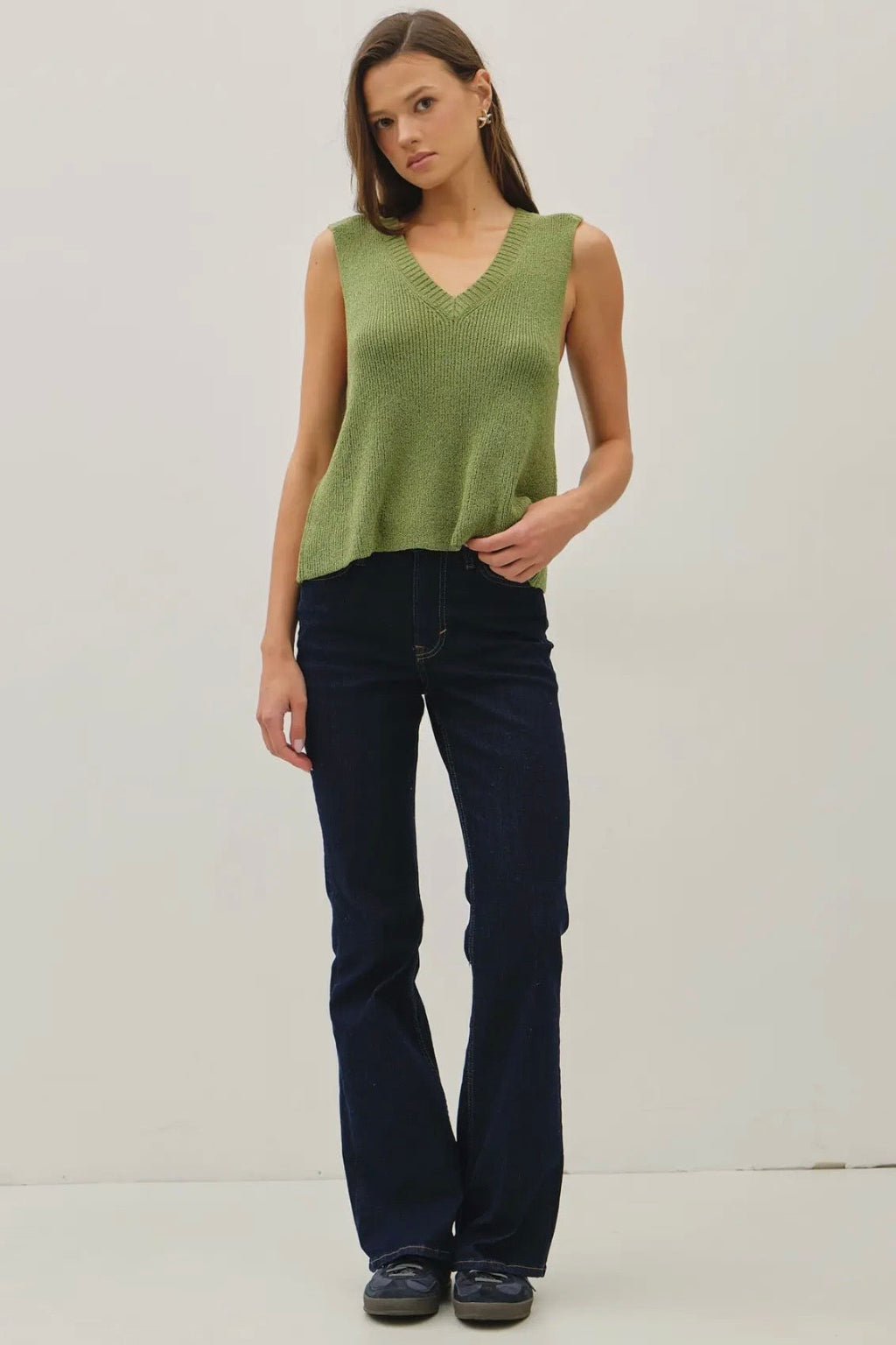 Clean Edge Knit Tank Top | RIDGEWOOD, NJ | MOONFLOWER BOUTIQUE