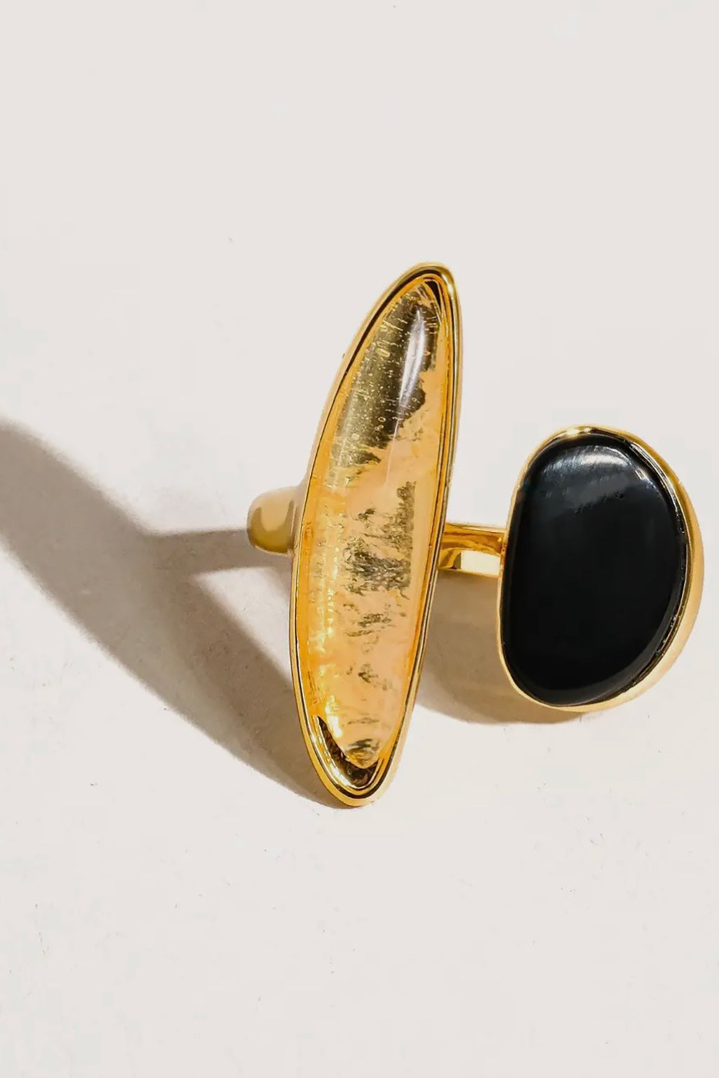 Christophe Agate Stone Ring 18K Gold Dipped | RIDGEWOOD, NJ | MOONFLOWER BOUTIQUE