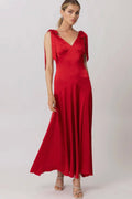 Harles Red Maxi Dress| RIDGEWOOD, NJ | MOONFLOWER BOUTIQUE