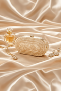 Pearl Embossed Clutch | RIDGEWOOD, NJ | MOONFLOWER BOUTIQUE