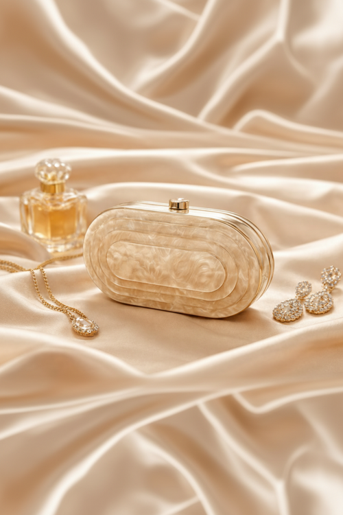 Pearl Embossed Clutch | RIDGEWOOD, NJ | MOONFLOWER BOUTIQUE