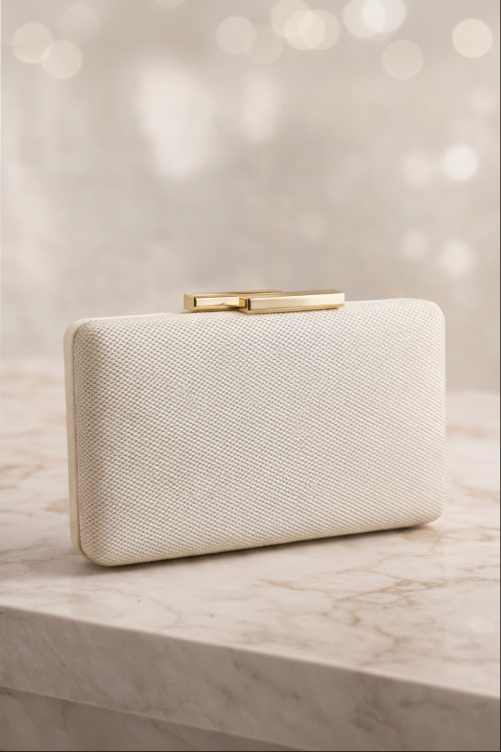 Textured Evening Clutch - Silver | RIDGEWOOD, NJ | MOONFLOWER BOUTIQUE