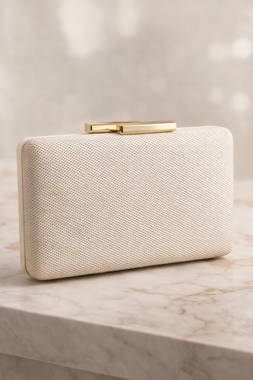 White Mesh Clutch | RIDGEWOOD, NJ | MOONFLOWER BOUTIQUE